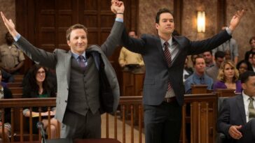 Breckin Meyer and Mark-Paul Gosselaar in "Franklin & Bash" from Sony Pictures Television now playing on Vudu.