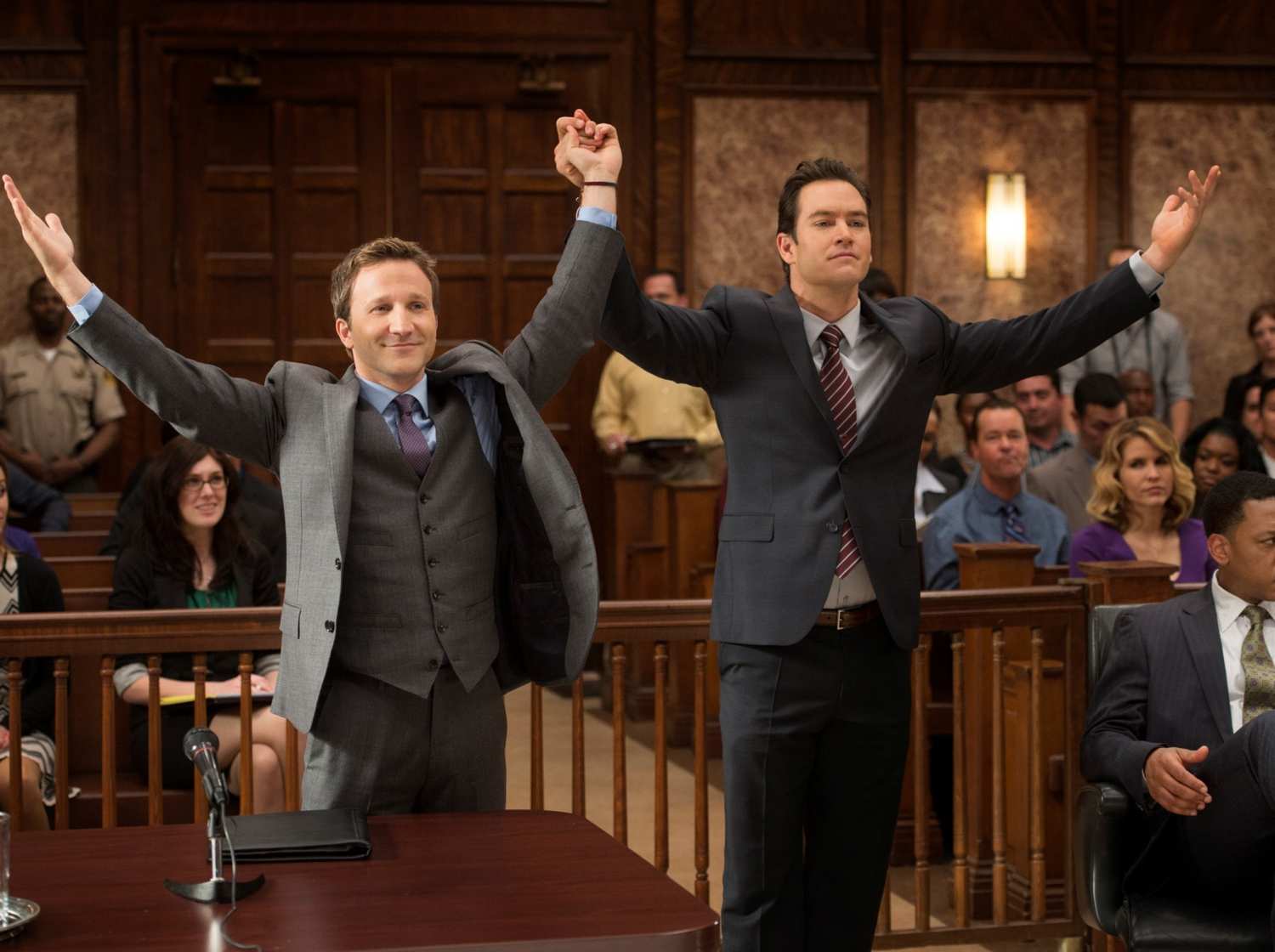 Breckin Meyer and Mark-Paul Gosselaar in "Franklin & Bash" from Sony Pictures Television now playing on Vudu.