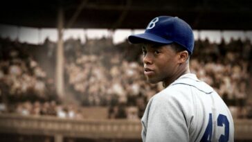 Chadwick Boseman in 42 from Warner Bros.