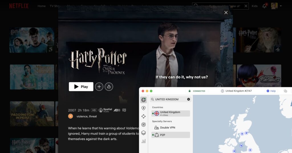 How to watch Harry Potter and the Order of the Phoenix on Netflix? Is Harry Potter and the Order of the Phoenix on Netflix?