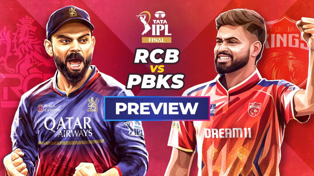 How to watch IPL 2025 Final: Royal Challengers Bengaluru vs Punjab Kings