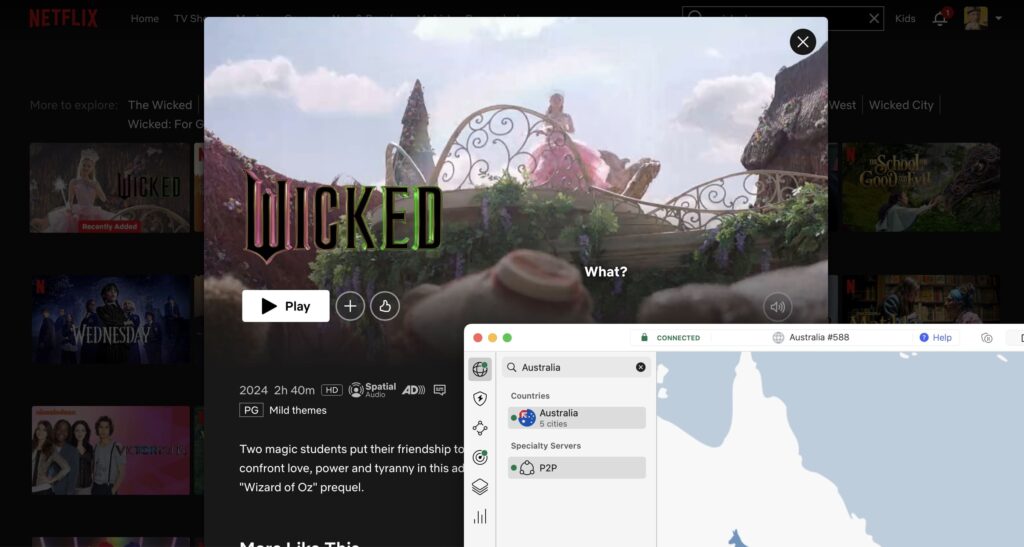 How to watch Wicked on Netflix?