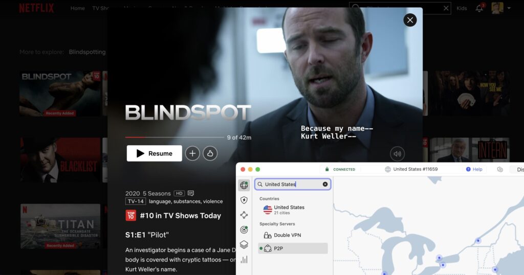 Is Blindspot on Netflix