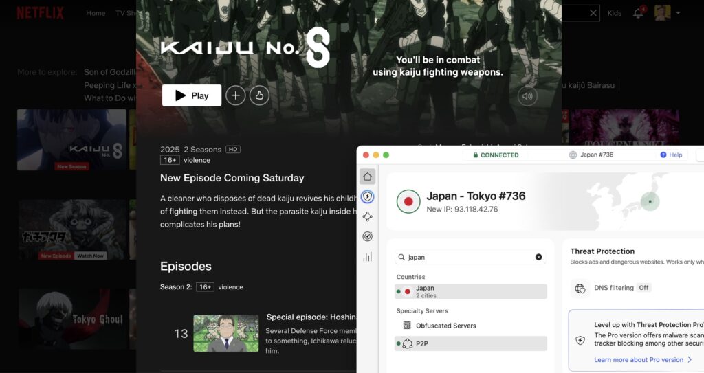 Is Kaiju No. 8 Season 2 on Netflix