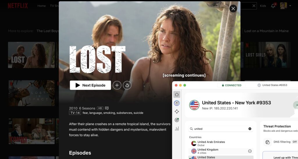 How to watch Lost on Netflix