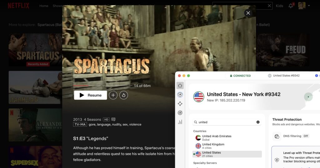How to watch Spartacus series on Netflix