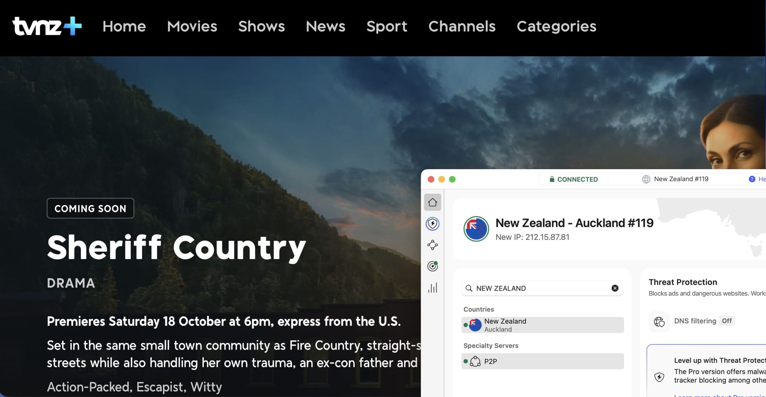 How to watch Sheriff Country FREE streaming