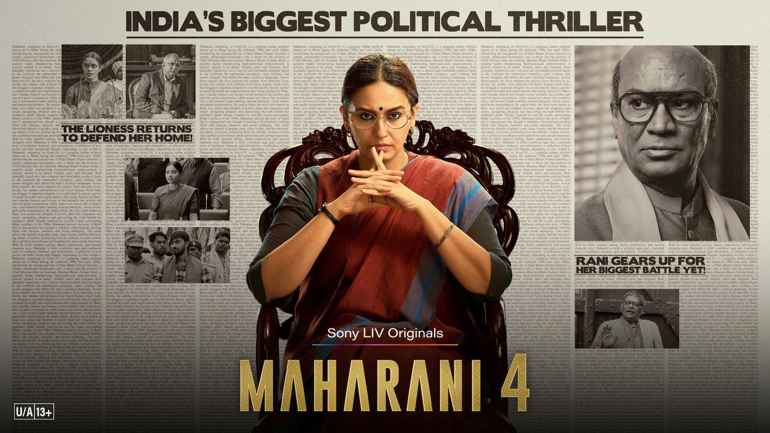 How to watch Maharani 4 on OTT