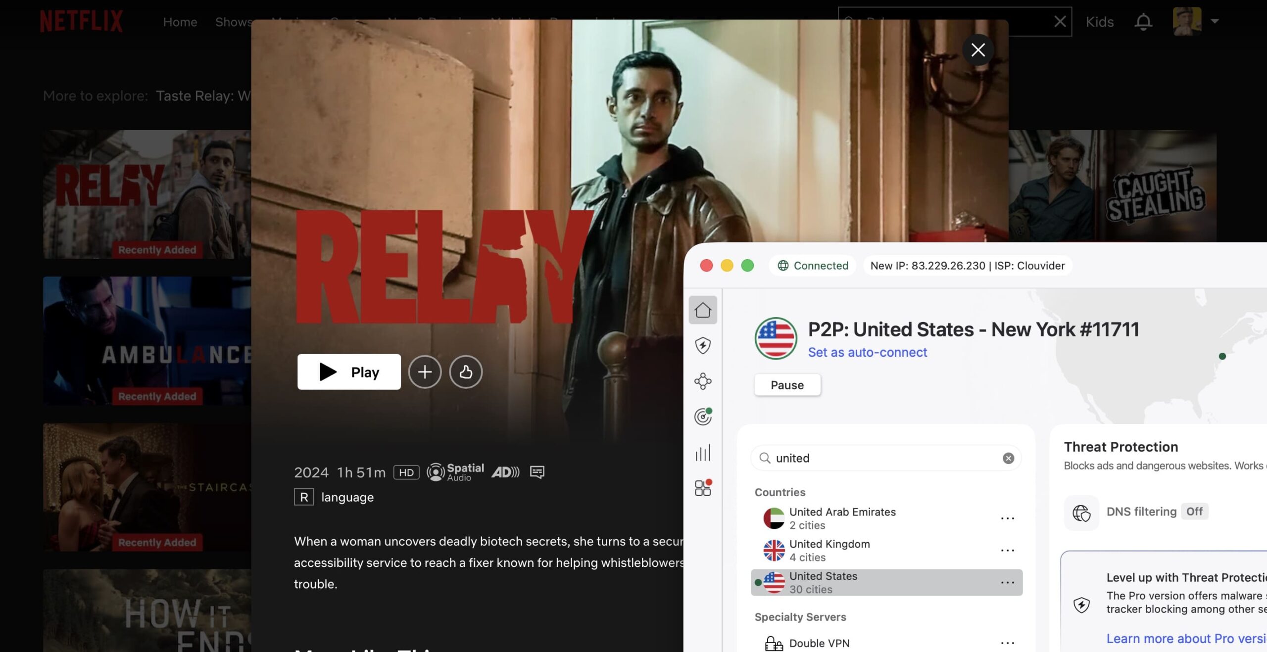 How to watch Relay (2025) on Netflix