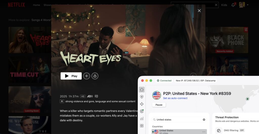 How to watch Heart Eyes on Netflix