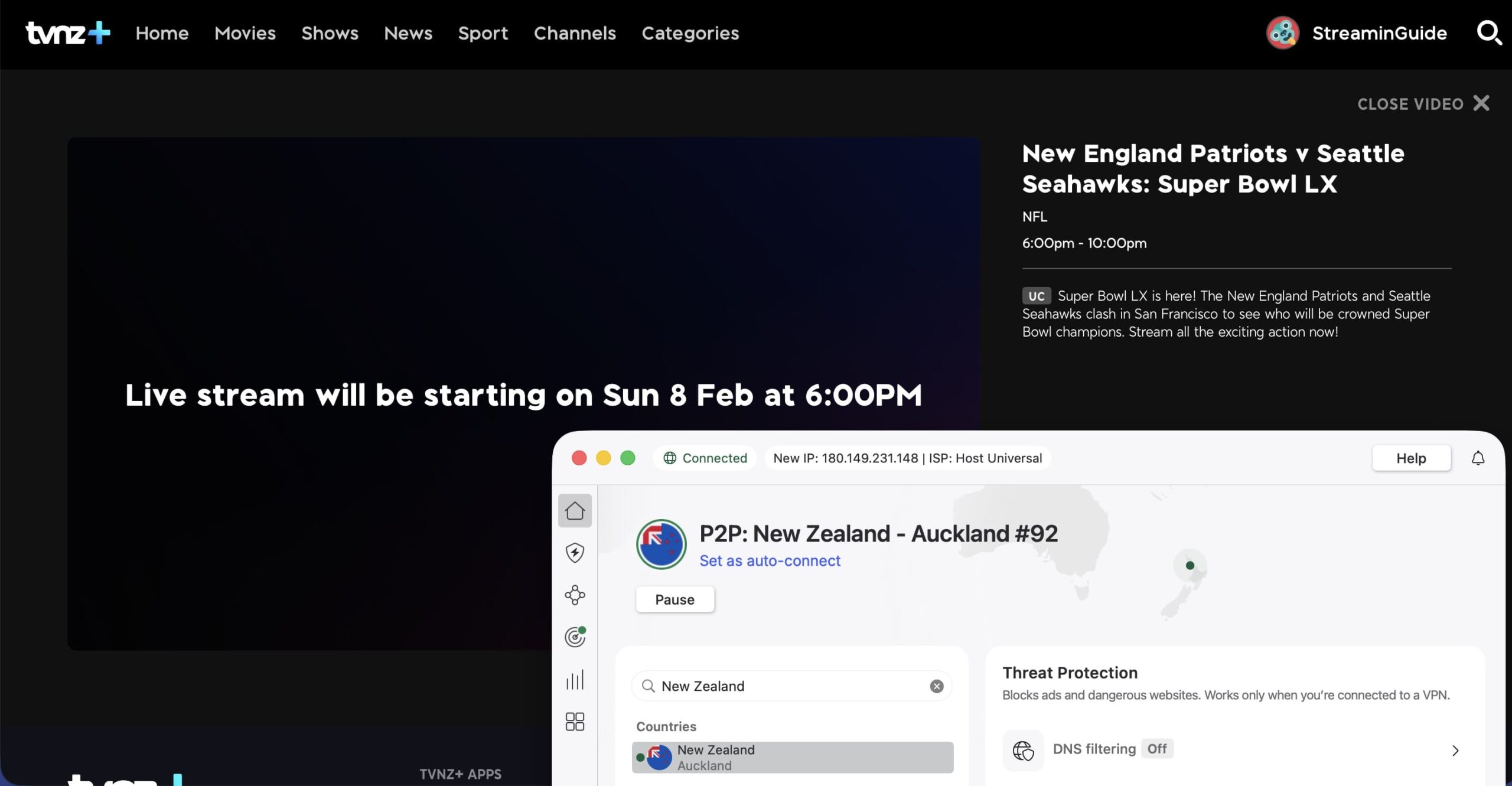 WATCH Super Bowl 2026 with a free streaming service
