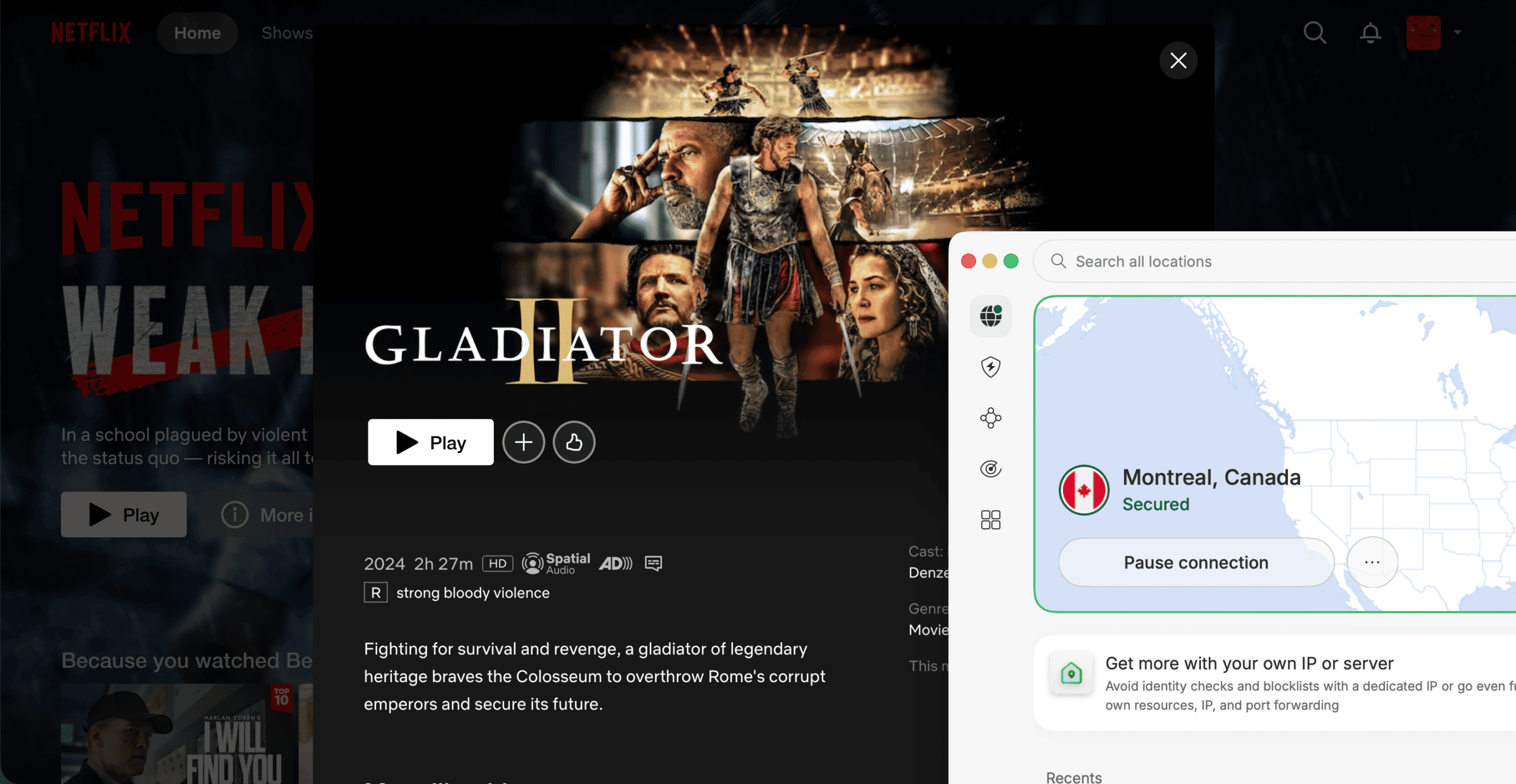 How to watch Gladiator 2 on Netflix