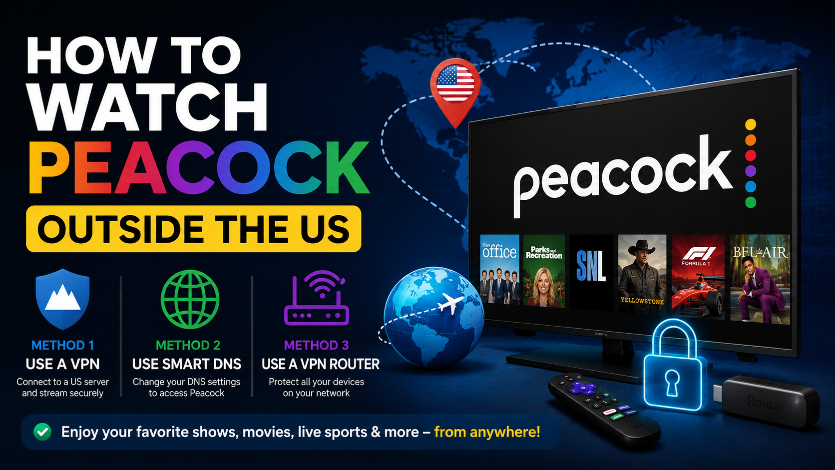 How to access Peacock from abroad