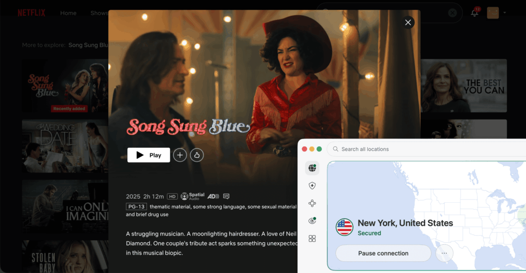 How to watch Song Sung Blue on Netflix