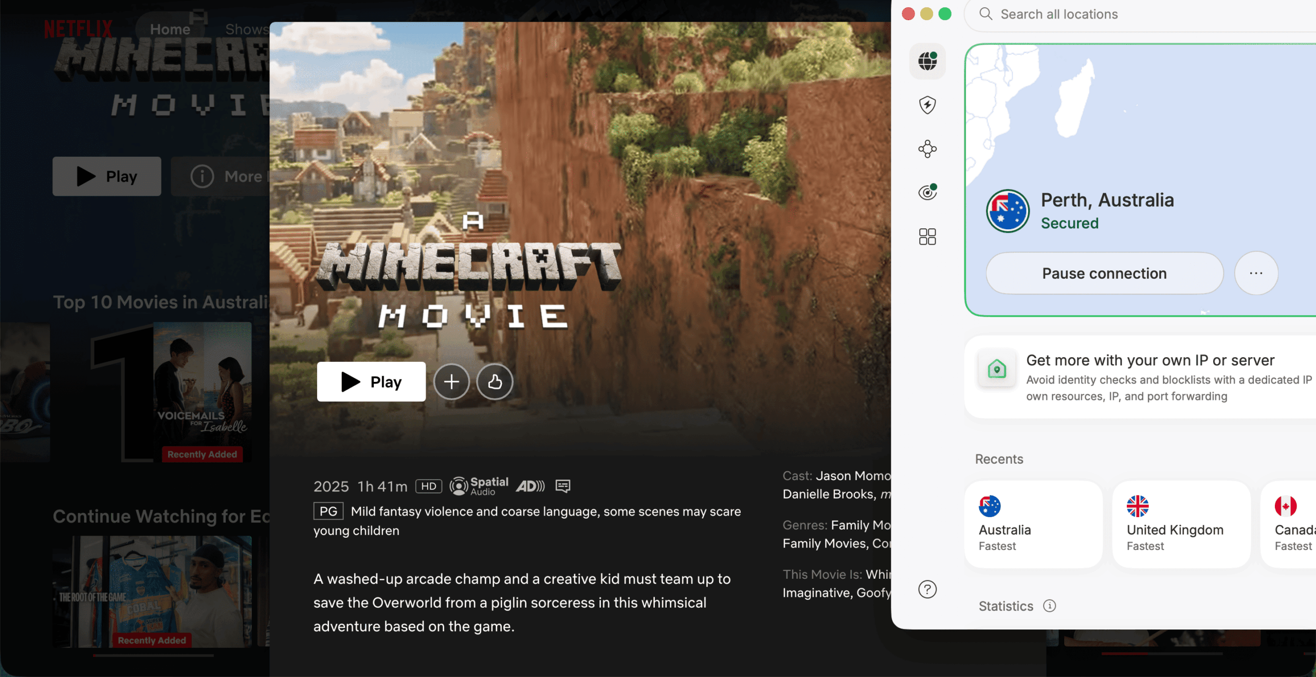 How to watch Mine Craft Movie on Netflix