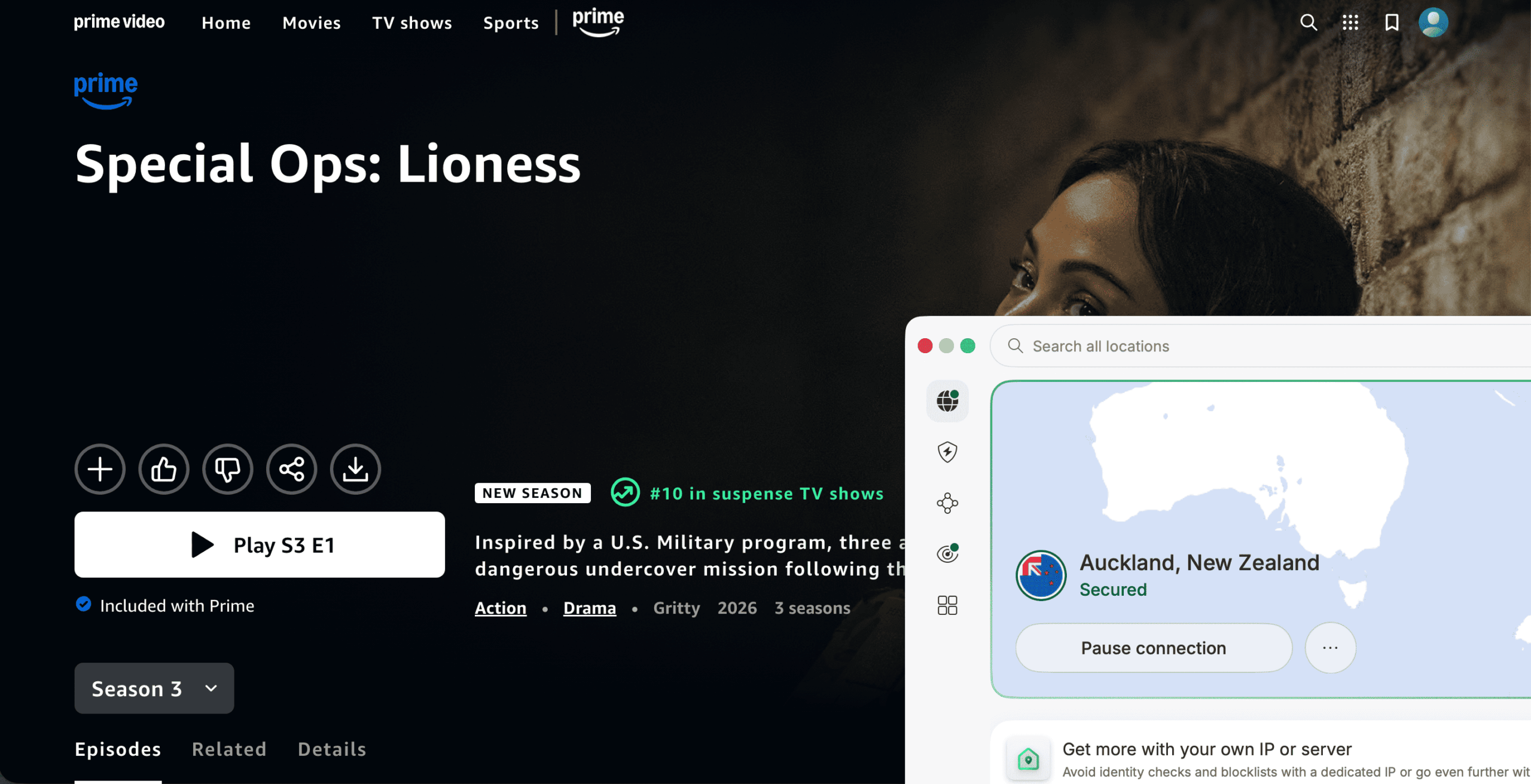 How to stream Lioness Season 3 from anywhere