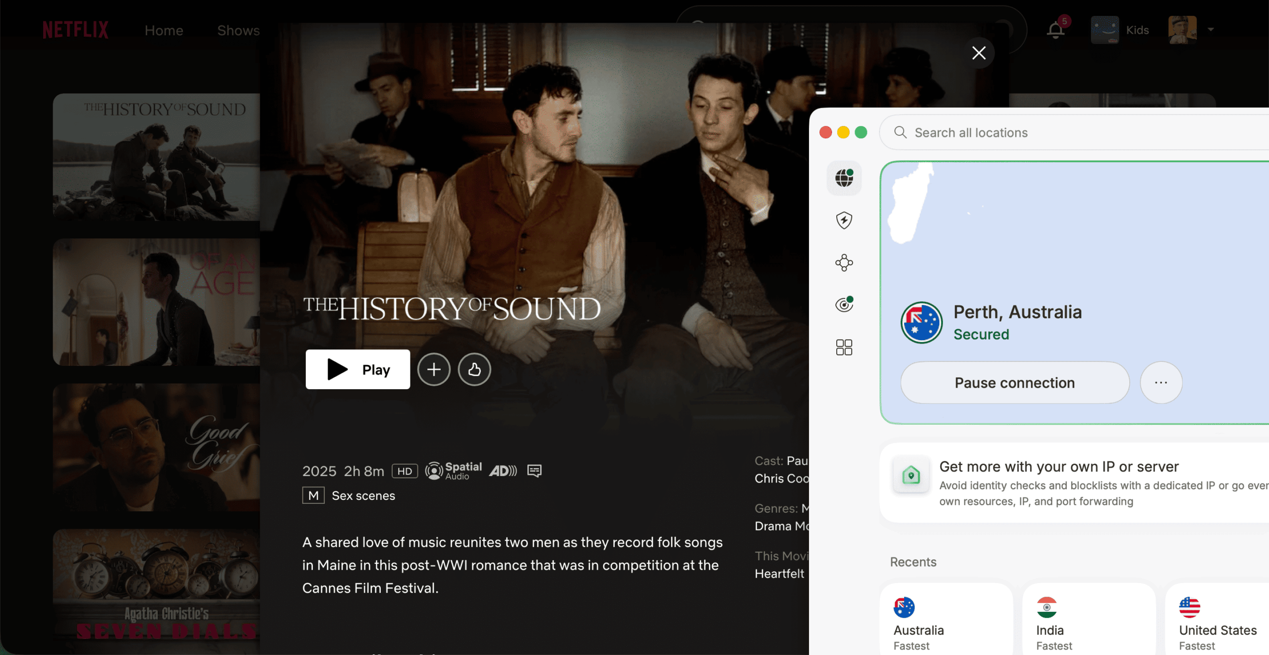 How to watch The History of Sound on Netflix